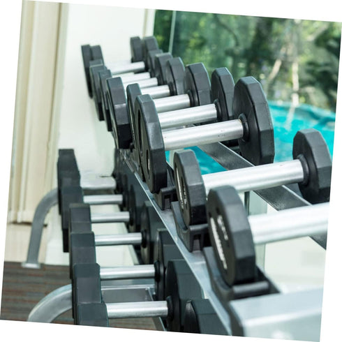 SUPVOX 4pcs Dumbbell Rack Storage Shelves Gym Equipment Wood Tray Dumbbell Organizer Wall Mounted Shelves for Storage Tree Holder Stand Workout To...