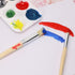 Wooden Stencil Brush Penta Angel Natural Bristle Wood Template Art Paint Brushes for Acrylic Oil Watercolor Painting on Wall Paper and Crafts Proj...