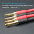 UCINNOVATE 2 Pack High-end Pure Copper HIFI OFC Speaker Wire Cable with Banana Plug, 2m Gold-Plated Banana Tip Plugs Male to Male 600 Strand 14 AW...
