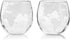 Viski Globe Glass Whiskey Tumblers, Etched Glass Whiskey Enthusiast Gift and Glassware Accessory, 10 oz, Set of 2...