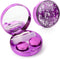 Contact Lens Case, Bling Constellations Contact Cases with Tweezers Remover Tool Mirror Solution Bottle Contact Lenses Storage Container Kit for T...