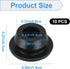 10 Pcs 10mm Rubber Hole Plug Black Silicone Round Snap in Type Locking Furniture Hole Plug Protective Cover Rubber Plugs for Holes Watertight(Blac...