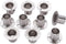 MroMax 304 Stainless Steel Wardrobe Pipe Bracket, 0.87Inch Dia, Wall Mount Hanging Rail Rod Support Socket 10Pcs...