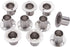 MroMax 304 Stainless Steel Wardrobe Pipe Bracket, 0.87Inch Dia, Wall Mount Hanging Rail Rod Support Socket 10Pcs...