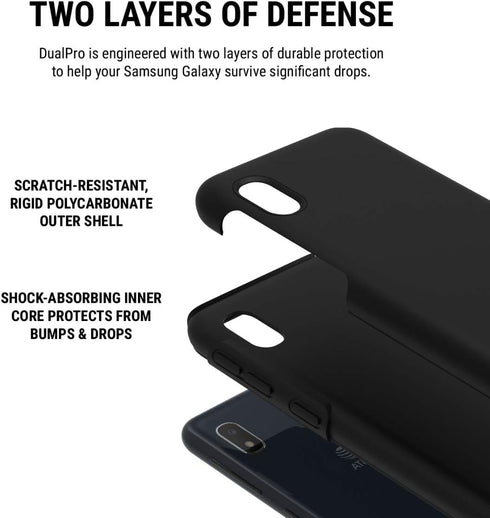 Incipio DualPro Case Compatible with Samsung Galaxy A10e - Black...