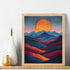 Natuyalo Paint by Numbers for Adults - DIY Adult Paint by Number Kits Painting on Canvas Mountain Painting by Numbers for Beginners, Sunset Landsc...