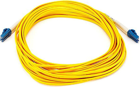 Monoprice Fiber Optic Cable, LC/LC, Single Mode, Duplex - 10 meter (9/125 Type) - Yellow...
