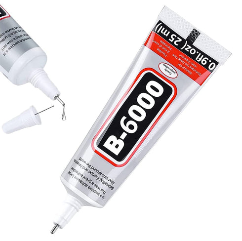 B6000 25g Professional Jewelry Glue Clear Rhinestone, Inlay Glue, Pendant Adhesive, suitable for glass, jewelry, acrylic materials, mobile phone c...