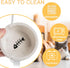 Raised Slow Feeder Dog Bowls Improves Digestion,Dog Elevated Food Bowl with 2 Ceramic Bowls, 1.6" Height Cat Water and Food Bowl(Bamboo)...