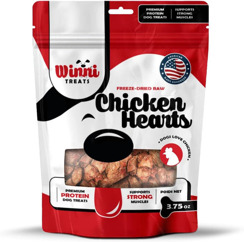 Freeze Dried Raw Chicken Hearts...