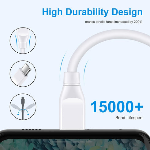 C Charger Cable for Google Pixel 6 Pro 6FT Fast Charging Cord 2Pack PD Power Cord for Google Pixel 8 8a 7 7 Pro 7a 6 Pro 6a 5a 5 4a XL,Samsung Gal...