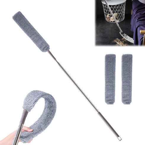 Retractable Gap Dust Cleaner, Microfiber Hand Duster, Under Fridge & Appliance Duster, Telescopic Dust Brush for Wet and Dry, Cleaning Tools for H...