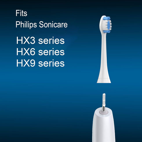 Generic for Philips Sonicare Toothbrush Soft Electric Toothbrush Replacement Heads, 4 Packs, White...
