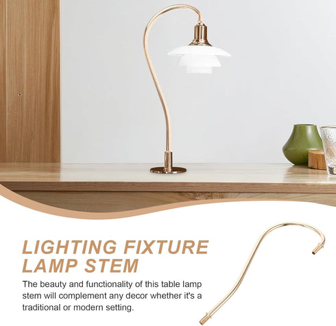 Homoyoyo Desk Lamp Elbow Table Lamp Stem Lamp Stem Parts Lamp Making Stem Diy Lamp Kit Curved Lamp Stem Lamp Tubing Lamp Making Kit Lamp Accessory...