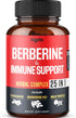 Premium Berberine Supplement with Ceylon, Ashwagandha, Turmeric, Milk Thistle, Elderberry & Black Pepper - Supports Immune System, Cardiovascular ...