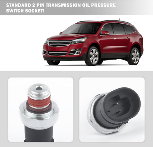 Car Engine Oil Pressure Sensor,OEM#D1843A 12570964 Oil Pressure Switch Compatible with Chevy GMC Cadillac Buick Saturn,Ideal Car Accessories Oil P...