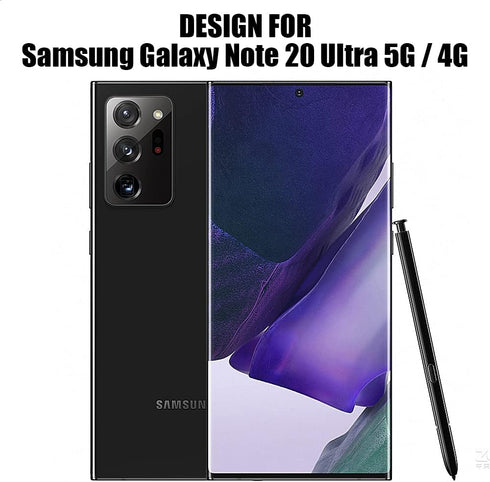 (2+2) For Samsung Galaxy Note 20 Ultra 5G / 4G (2 Pack) Screen Protector (Not Glass), Flexible Soft TPU Film and (2 Pack) Camera Lens Protector, F...