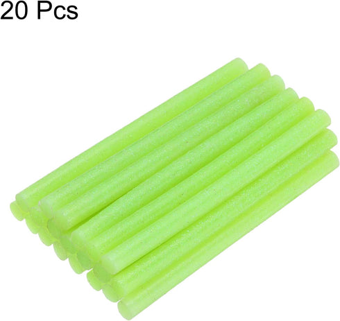 uxcell 20pcs Hot Glue Sticks for Glue Gun 7mm/0.28-inch x 4-inch Mini Hot Melt Adhesive Glue Stick Glitter Green...