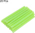 uxcell 20pcs Hot Glue Sticks for Glue Gun 7mm/0.28-inch x 4-inch Mini Hot Melt Adhesive Glue Stick Glitter Green...