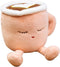 Latte Plush Pillow, 11.8 Inch Coffee Cup Plush Doll Toy, Coffee Food Stuffed Plush, Christmas Birthday Gift for Kids Adults Boys Girls (Pink)...