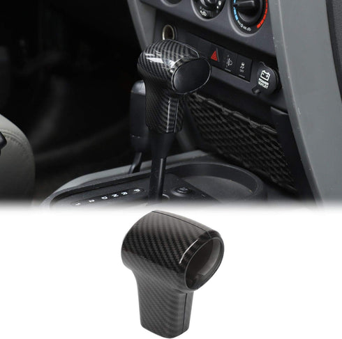 RT-TCZ for Wrangler JK Gear Shift Knob Handle Cover Trim for Jeep Wrangler JK JKU 2007-2010 Carbon Fiber Interior Accessories...