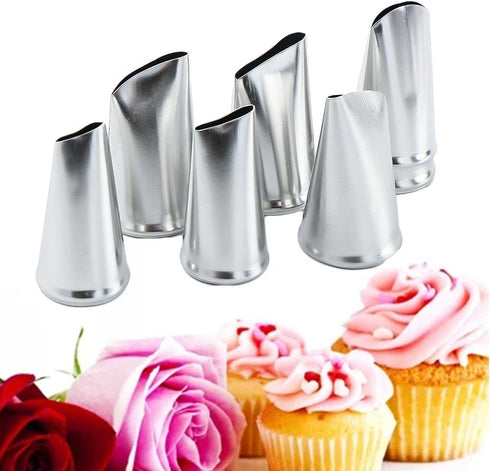 Piping Tips Tulip Molds Rose Cake Decorating Fondant Cake Supplies Bakeware Icing Nozzle Cake Nozzele...