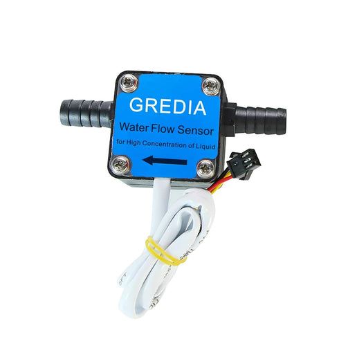 3/8" Oil Flow Sensor High Density Liquid Food-Grade Switch Hall Effect Flowmeter Fluid Meter Gear Counter Connect Hosepipe 5-600L/H for Fuel Gasol...