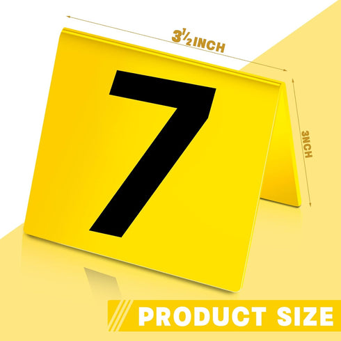 10 Pcs Evidence Markers Detective Scene Markers Murder Mystery Party Decorations Number ID Tents for Clue Game Murder Theme Halloween Party Suppli...