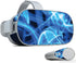 MightySkins Skin Compatible with Oculus Go Mobile VR - Blue Flames | Protective, Durable, and Unique Vinyl Decal wrap Cover | Easy to Apply, Remov...