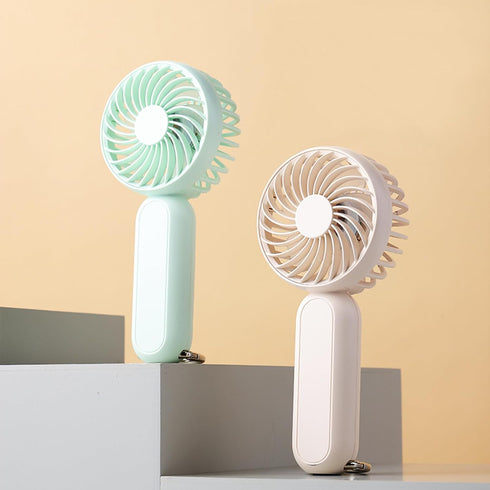 Portable Handheld Fan,Mini Handheld Fan with 3Speeds,USB Rechargeable Personal Small Fan for Girl Women Travel Indoor Outdoor Travelling Makeup Ey...