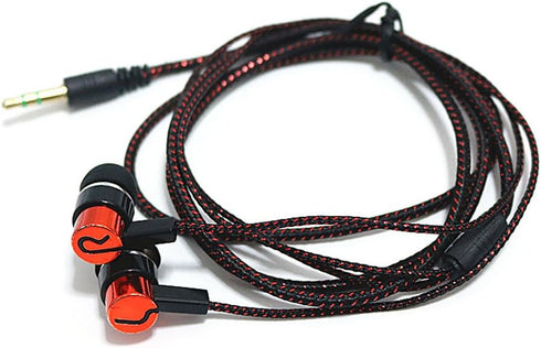 4 Pack Wired Earbuds 3.5MM 3 Pole Stereo Earphone in-Ear Headphone Without MIC 1Meter Braided Cord Headset for MP3 Cassette Recorder CD Player Mus...