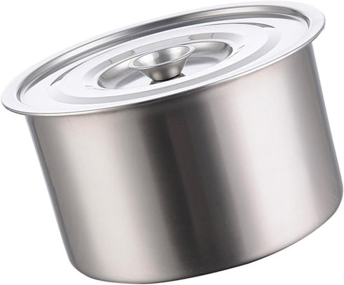 Stainless Steel Soup Pot, Stock Pot Sauce Pot Induction Pot With Lid, Healthy Multifunctional Odorless Pot Seasoning Container for Cooking (Small ...