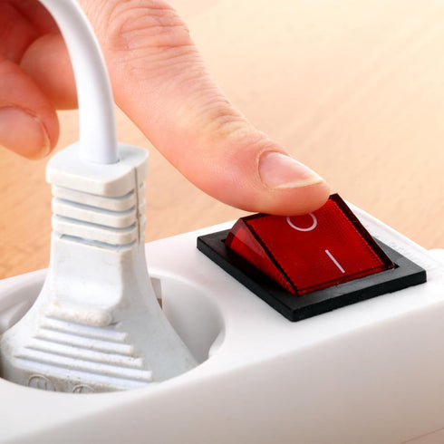 MECCANIXITY Power Switch 10A 250V AC Rocker Switch 3 Pin IEC320 C14 Inlet Male Power Socket Power Connector Inlet Module Plug for Lab Equipment De...