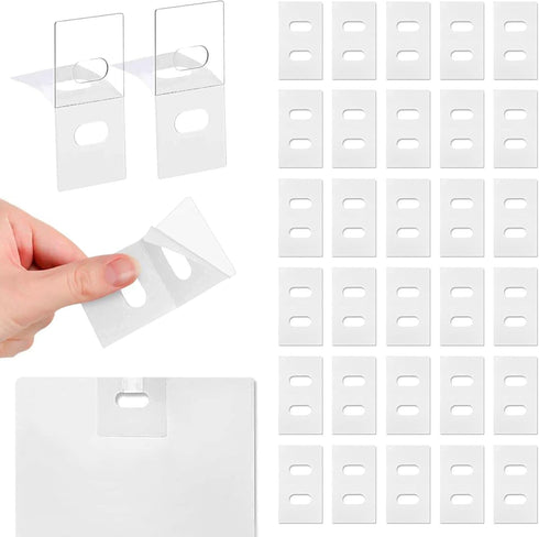 30 Sets (60 Pcs) Clear Vertical Blind Repair Tabs, Vertical Blinds Repair Kit, Vertical Blinds Replacement Slats?Pre-Cut Blind Fixers Peel Back Ad...