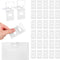 30 Sets (60 Pcs) Clear Vertical Blind Repair Tabs, Vertical Blinds Repair Kit, Vertical Blinds Replacement Slats?Pre-Cut Blind Fixers Peel Back Ad...