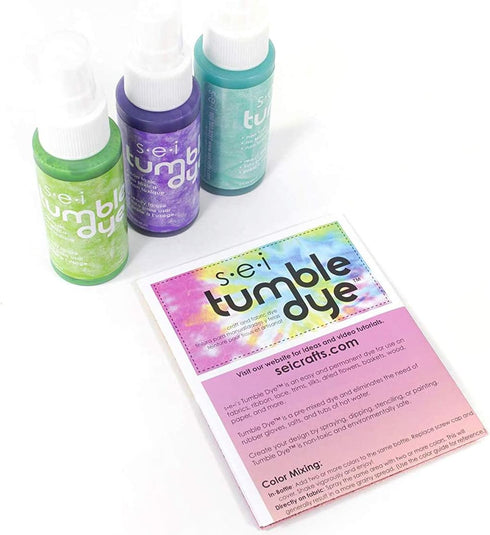S.E.I. Spring Tie Dye Kit 3 Pack: Pre-Mixed Spray Tie Dye Kit, Easy-to-Use, Non-Toxic Fabric Dye in Aqua, Lavender, and Lettuce, Shake and Spray...