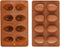 8 Cavity Silicone Egg Pan, Egg Tray, Egg Shape Ice Tray, Silicone Baking Supplies for Cake Decorating, Chocolate, Candy, Jello, Baking Pan for Muf...