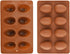 8 Cavity Silicone Egg Pan, Egg Tray, Egg Shape Ice Tray, Silicone Baking Supplies for Cake Decorating, Chocolate, Candy, Jello, Baking Pan for Muf...