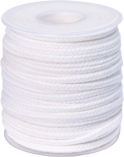 pice QPZ 200 ft Braided Candle Wicks 100% Cotton 21 PLY for Candle Pillars in 1 3/4 inch Dia, for Paraffin Wax Soy Beeswax Candle Making, Sold Sep...