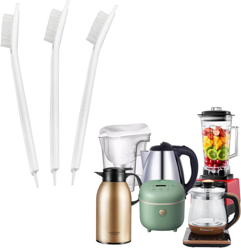 3 PCS Fruit Juicer Machine Clean Brush, Soy Milk Maker Clean Brush, Crevice Cleaning Tool Set for Toaster Sink Tile Grout Grater Seafood, Small Cl...