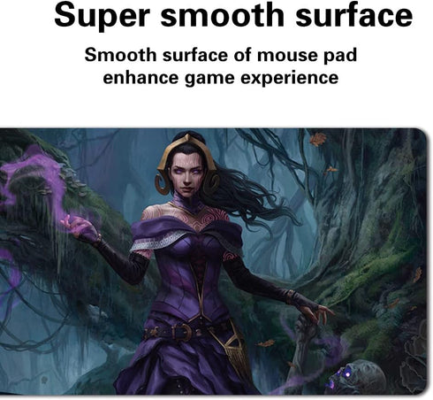 Liliana, Waker of The Dead - Board Game TCG Playmat Table Mats Size 23.6X13.8 inch Games Mousepad Compatible for TCG MTG Playmat Bag...