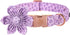 Elegant little tail Valentine's Day Heart Dog Collar, Cute Detachable Dog Collar with Flower, Gift Pet Collar Adjustable Dog Collar for X-Small Pu...
