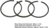 3Pcs Piston Ring, Air Compressor Piston Ring Pneumatic Drive Airtight for 55mm Cylinder Diameter...