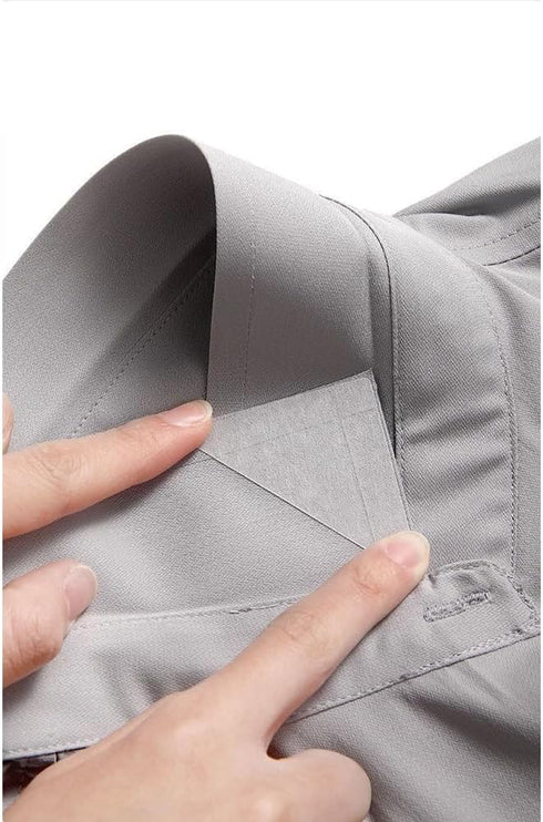 100PCS Shirt Collar Fixed Disposable PVC Collar Anti-Warping Edge Shaper Collar Support Rack Triangle Sticker Collar Extenders Suit for Men Women ...