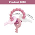 YAPROOM Silicone Teething Keys for 6-18 Month Baby, Infants Toddler Toy Keys, Cute Keys Teether Ring, Soft Teether Toys for Baby Girl...