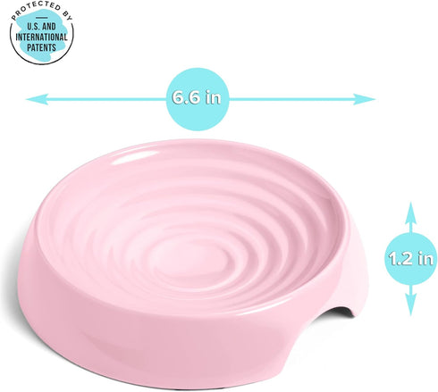 CatGuru Cat Bowls, Whisker Stress Free Cat Food Bowl, Reliefs Whisker Fatigue, Wide Cat Bowl, Non Slip Cat Food Bowls, Shallow Cat Dish, Cat Feedi...