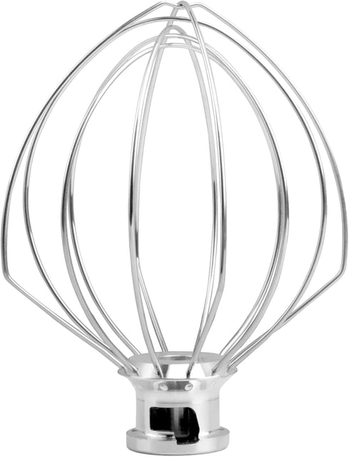 K45WW 6'' Wire Whip Compatible with 4.5-5Qt KitchenAid Tilt-Head Stand Mixer, Kitchenaid Whisk Replacement For Egg Cream Stirrer, Flour Cake Ballo...
