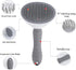 1208S Pet Grooming Brush Shedding and Dematting Comb for Small and Large Dogs, Cats-Grey...