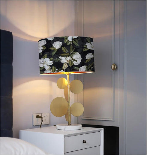 HAOKHOME 93169-1 Peel and Stick Gardenia Floral Wallpaper Removable Black/White/Green Vinyl Self Adhesive Mural 17.7in x 9.8ft...