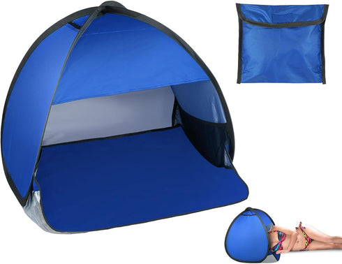 Mini Tent for Pets Small Dog Tent for Beach Portable Pop Up Sun Shade Shelter with Phone Compartment for Puppy and Large Cats Small Animals Sun Ca...